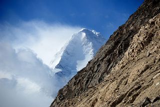 12 First View Of K2 North Face On The Trek To K2 Intermediate Base Camp